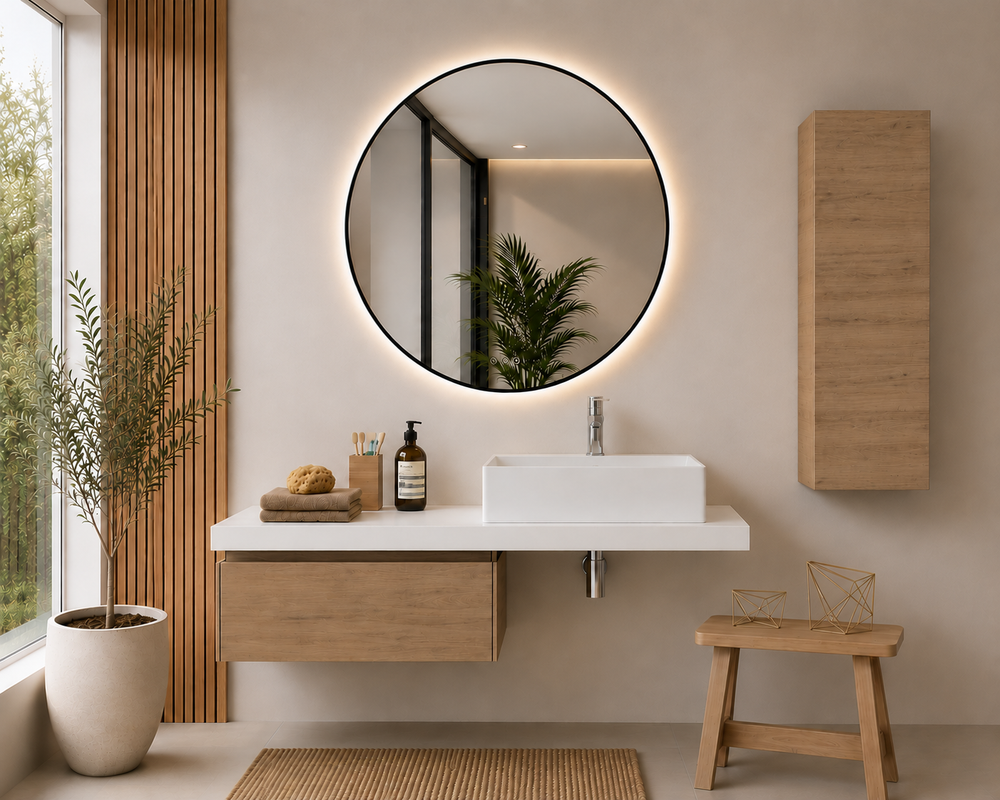 Vonios baldas su 60 cm moduliu, stepės spalvos, ir 120 cm stalviršiu SICILIA · Estepa